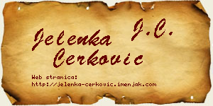 Jelenka Čerković vizit kartica